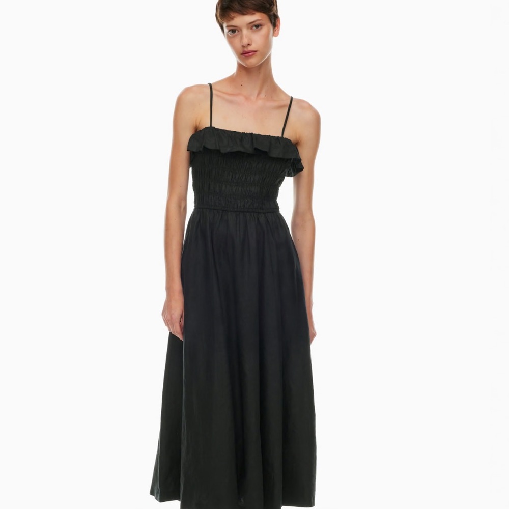 Aritzia Black Midi Dress